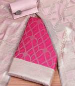 pink two toned Unstitched Dress Material