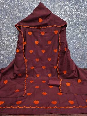 Embroidered Art Silk Unstitched Dress Material 3