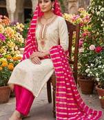 Embroidered Unstitched Dress Material