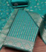 Pure Silk Unstitched Kurta Fabric Bottom Fabric and Dupatta