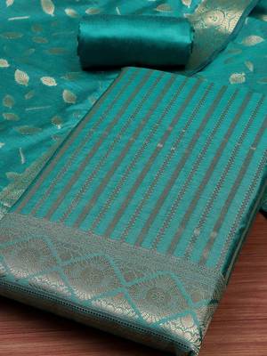 Pure Silk Unstitched Kurta Fabric Bottom Fabric and Dupatta 2