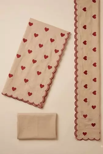 Embroidered Unstitched Dress Material