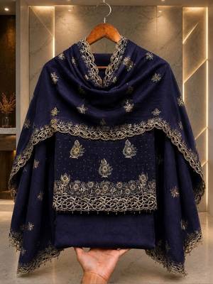 Embellished Unstitched Dress Material 1