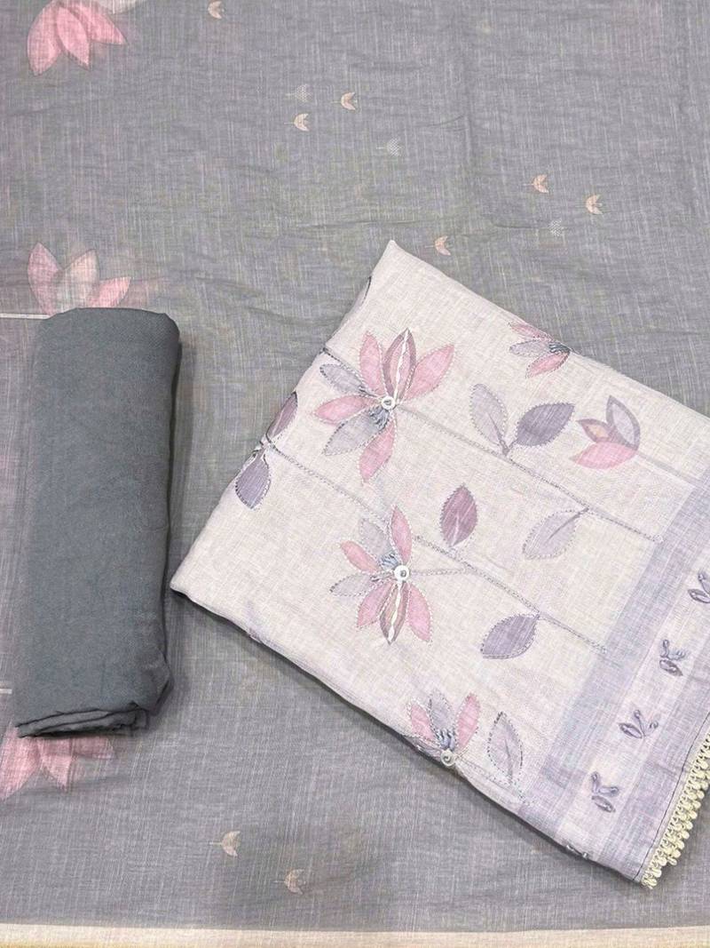 Linen Unstitched Dress Material