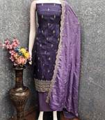 Embellished Unstitched Dress Material