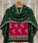 Embellished Unstitched Dress Material