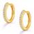American diamond studded hoop earrings jewelry