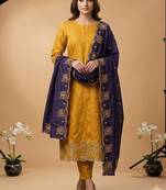 Embellished Unstitched Dress Material