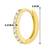 American diamond studded hoop earrings jewelry