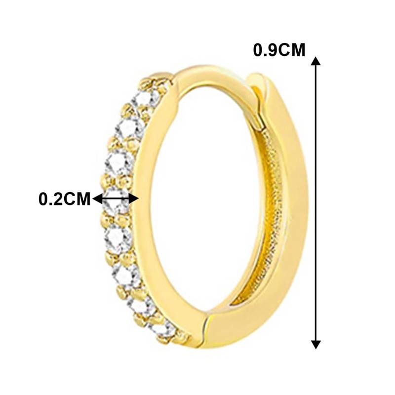 American diamond studded hoop earrings jewelry