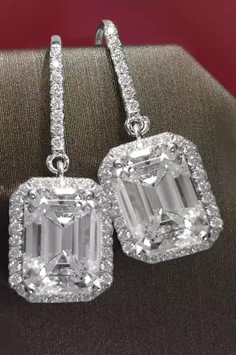 American diamond studded drop & dangle earrings wear jewelry
