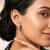 American diamond studded hoop earring jewellry