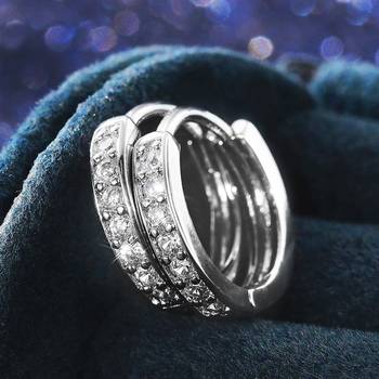 American diamond studded hoop earring jewellry 3
