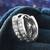 American diamond studded hoop earring jewellry
