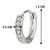American diamond studded hoop earring jewellry