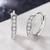 American diamond studded hoop earring jewellry