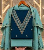 Embellished Unstitched Dress Material