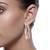American diamond studded hoop earrings wear jewelry