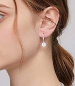 Pearl studded drop earrings jewellry