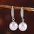 Pearl studded drop earrings jewellry