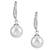 Pearl studded drop earrings jewellry