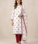 Embroidered Unstitched Dress Material