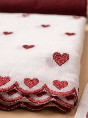 Embroidered Unstitched Dress Material 3