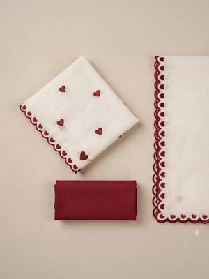 Embroidered Unstitched Dress Material 4
