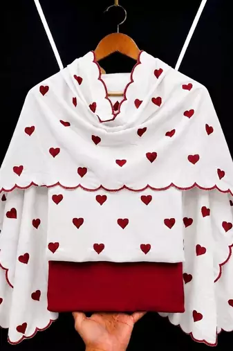 Embroidered Unstitched Dress Material