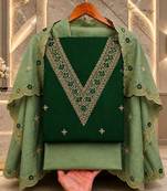 Embellished Unstitched Dress Material