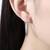 Diamond cut cz clutch back hoop earrings jewelry