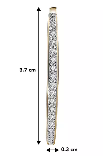 Diamond cut cz clutch back hoop earrings jewelry