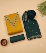 Embellished Unstitched Dress Material