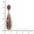 Purple crystal studded gold plated drop & dangle earrings jewelry