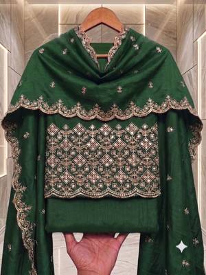 Embellished Unstitched Dress Material 2