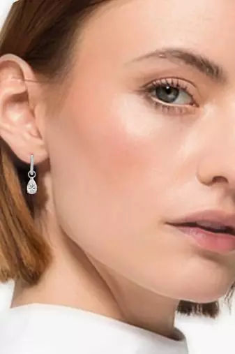 American diamond studded drop earring jewellry