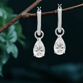 American diamond studded drop earring jewellry 2