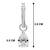 American diamond studded drop earring jewellry