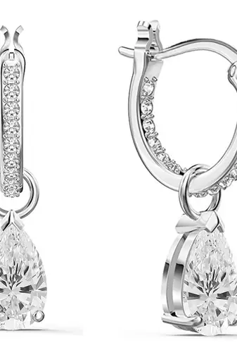 American diamond studded drop earring jewellry