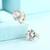 Fancy huggie hoop earrings cz studded festive casual wear jewelry for