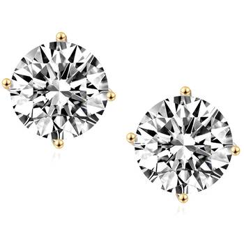 Fancy huggie hoop earrings cz studded festive casual wear jewelry for 4