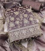 Embellished Unstitched Dress Material