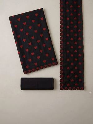 Embroidered Unstitched Dress Material 4