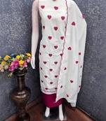 Embroidered Unstitched Dress Material