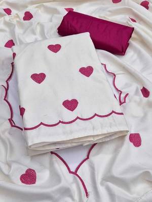 Embroidered Unstitched Dress Material 3