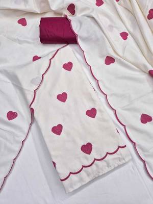 Embroidered Unstitched Dress Material 4