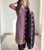 Embellished Unstitched Dress Material