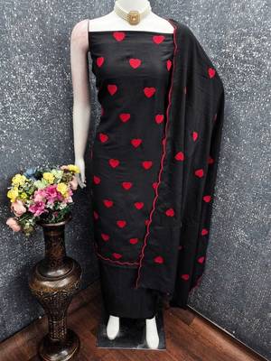 Embroidered Unstitched Dress Material 1