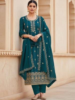 Embroidered Unstitched Dress Material 1