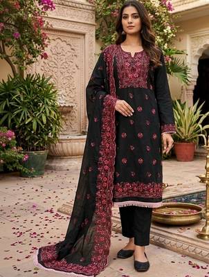 Art Silk Unstitched Dress Material 1